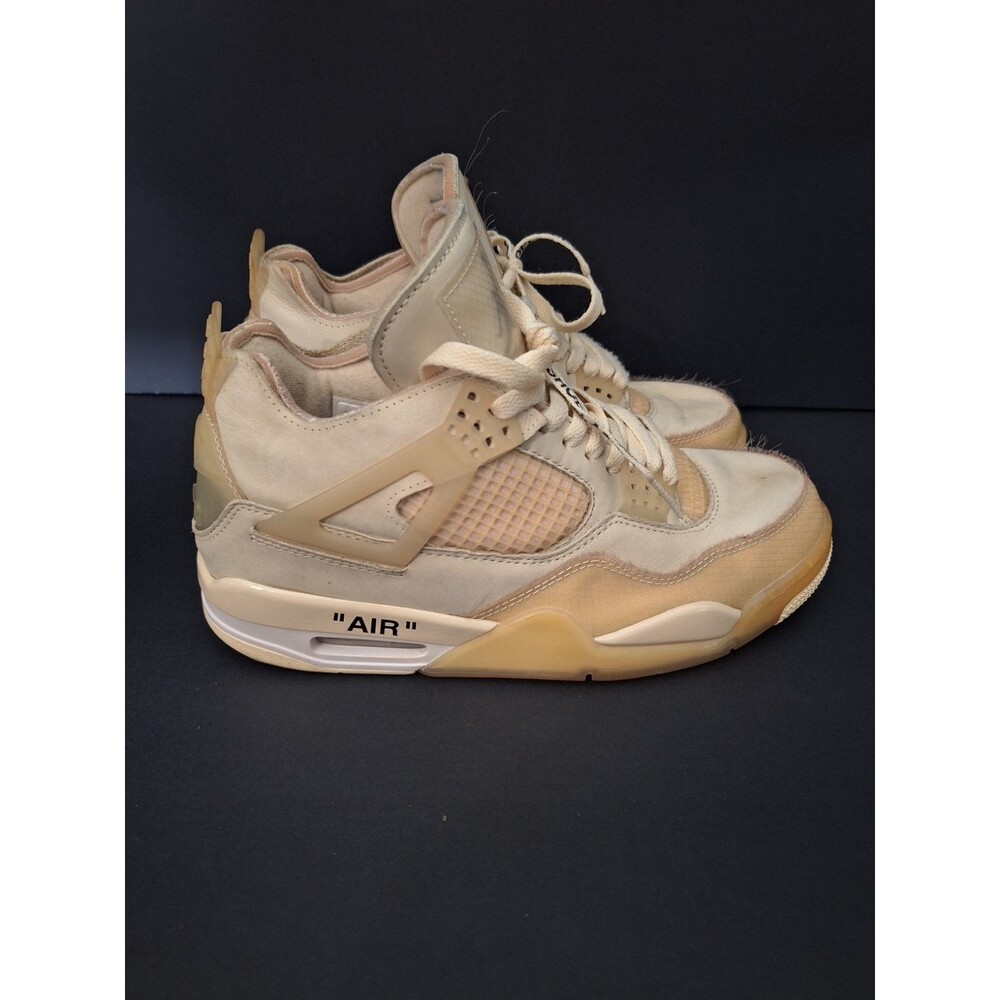 Nike Women’s Air Jordan Retro 4 Size 10 SP x Off-White Sail |CV9388-100|